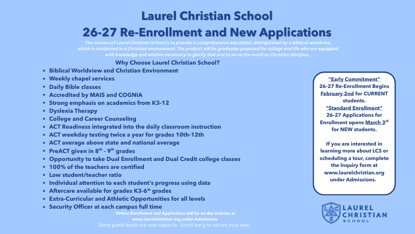 26-27 Re-Enrollment and New Student Applications